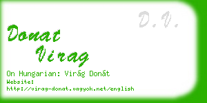 donat virag business card